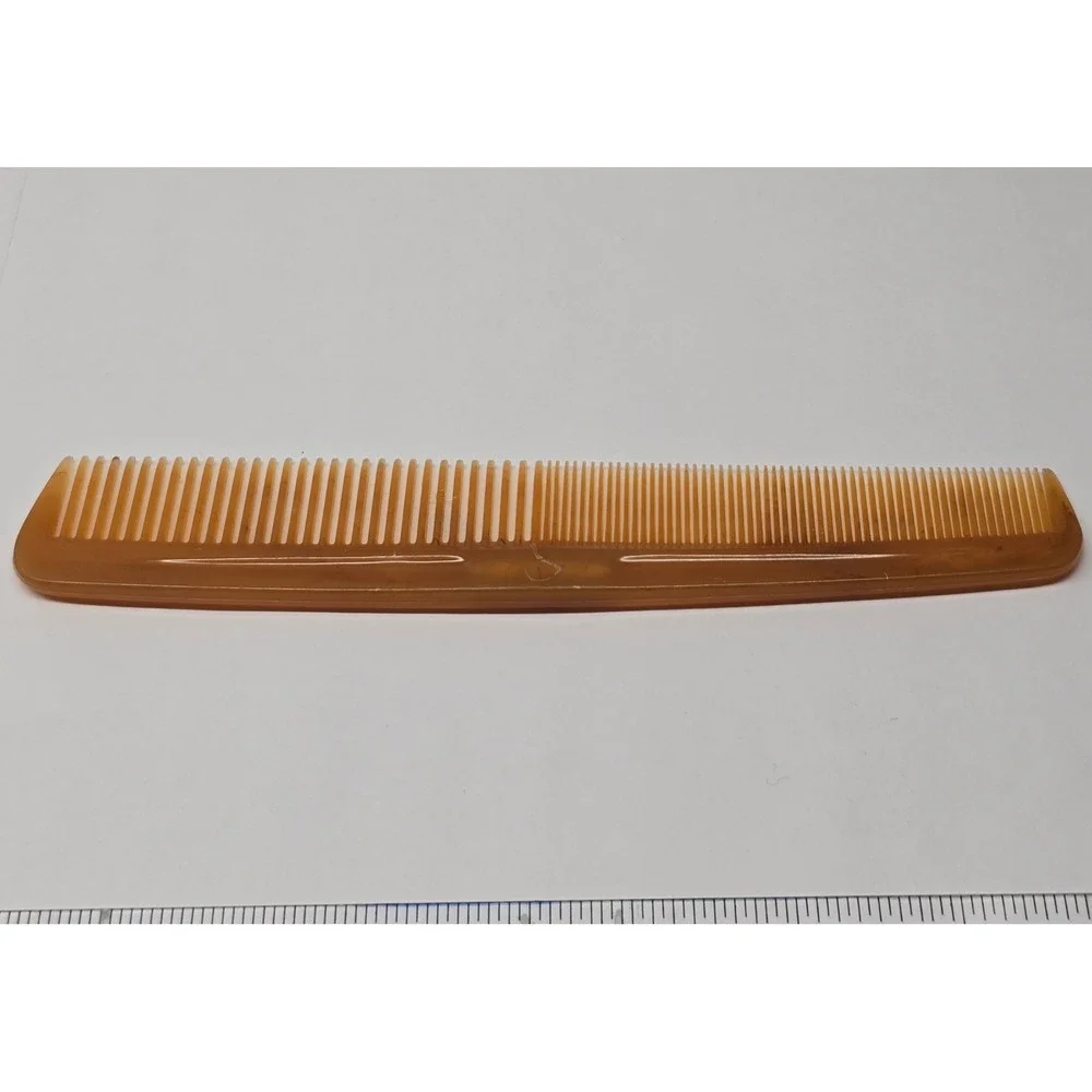 Goody Vintage Tortoiseshell Hair Comb Unisex OS Amber‎ Retro Dual Tooth Styling